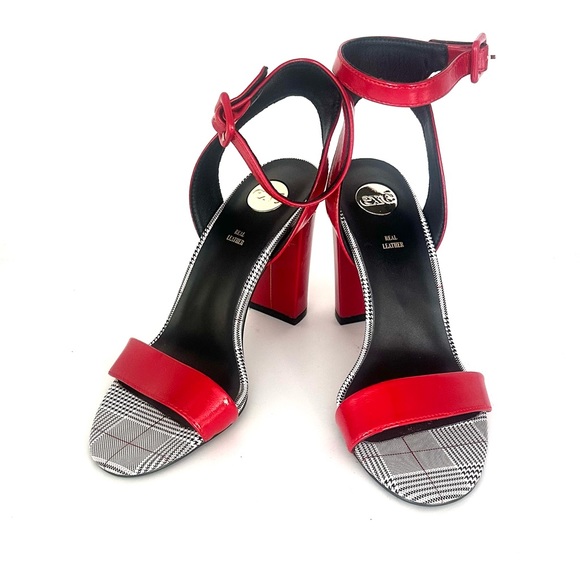 Exe Heel Sandals - Picture 1 of 9